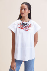 Alt-Heart-shaped red and black necklace
